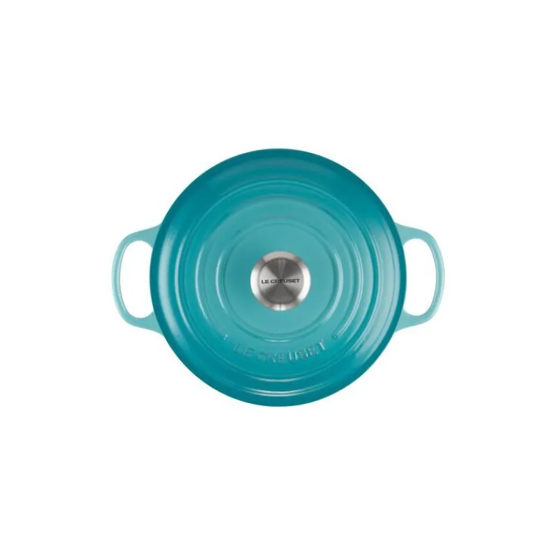 LE CREUSET Cocotte En Fonte|Cocotte en fonte Ronde 24 cm Caraïbes Signature