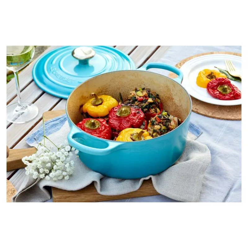 LE CREUSET Cocotte En Fonte|Cocotte en fonte Ronde 24 cm Caraïbes Signature