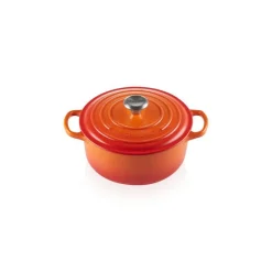 LE CREUSET Cocotte En Fonte|Cocotte en fonte Ronde 24 cm Volcanique Signature