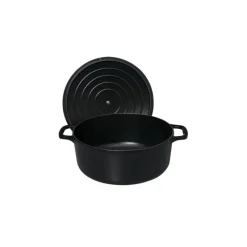 CHASSEUR Cocotte En Fonte|Cocotte en Fonte Ronde 32 cm Noir Mat