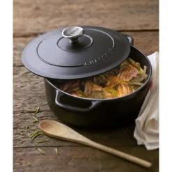 CHASSEUR Cocotte En Fonte|Cocotte en Fonte Ronde 32 cm Noir Mat