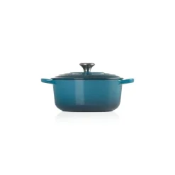 LE CREUSET Cocotte En Fonte|Cocotte en fonte Ronde 24 cm Deep Teal Signature