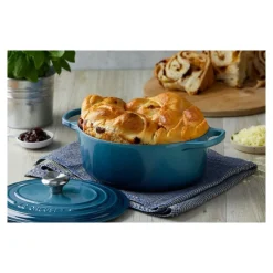LE CREUSET Cocotte En Fonte|Cocotte en fonte Ronde 24 cm Deep Teal Signature