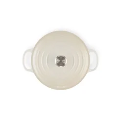 LE CREUSET Cocotte En Fonte|Cocotte en fonte Ronde 26 cm Meringue Signature