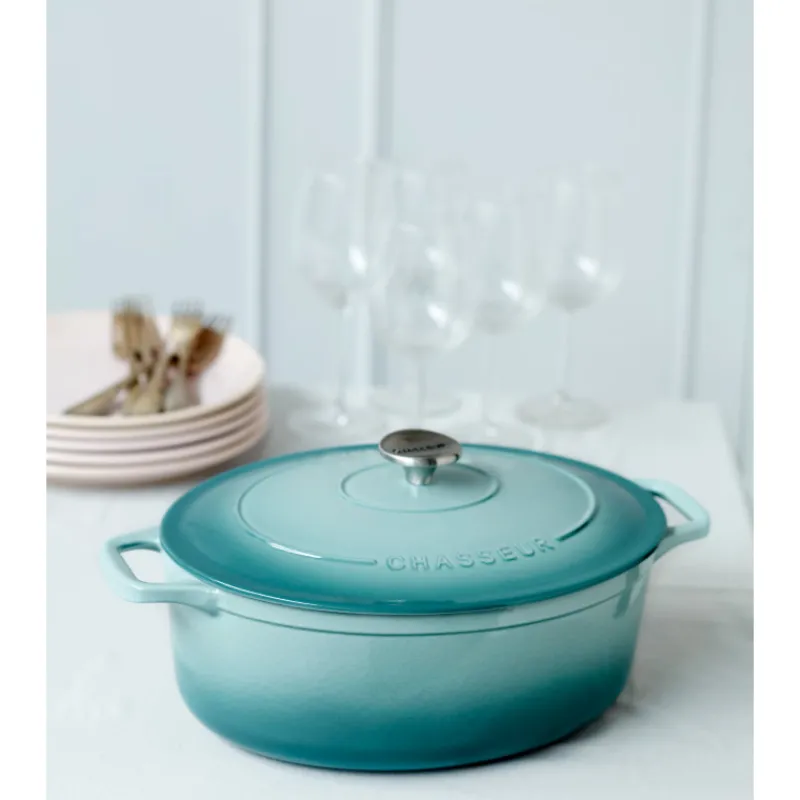 CHASSEUR Cocotte En Fonte|Cocotte en Fonte Ronde 20 cm Quartz