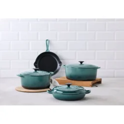 LE CREUSET Cocotte En Fonte|Cocotte en Fonte Ronde Tradition 20 cm Océan