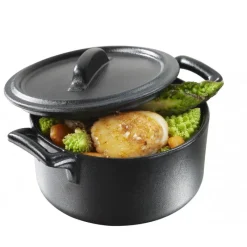 REVOL Plat De Cuisson|Cocotte Ronde Noire 20cl Belle Cuisine