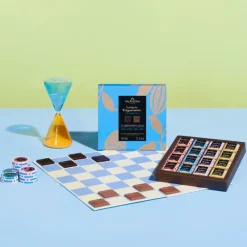 VALRHONA Chocolats À Offrir|Confiserie|Coffret 32 Carrés de Chocolats Noir et Lait Les Essentiels 160 g