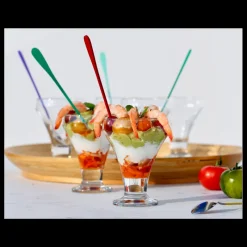 LEBRUN Servir, Présenter|Coffret 6 Coupes à Dessert avec Cuillères