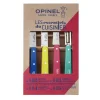 OPINEL Couteau D'office|Eplucheurs, Dénoyauteur|Coffret 3 Couteaux de Cuisine et un Eplucheur Pop 80 Les Essentiels