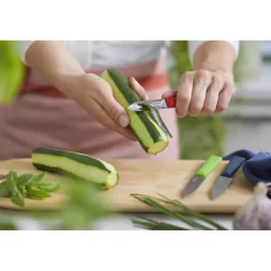 OPINEL Couteau D'office|Eplucheurs, Dénoyauteur|Coffret 2 Couteaux de Cuisine et un Eplucheur Les Essentiels +