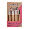 OPINEL Couteau D'office|Eplucheurs, Dénoyauteur|Coffret 3 Couteaux de Cuisine et un Eplucheur Les Essentiels