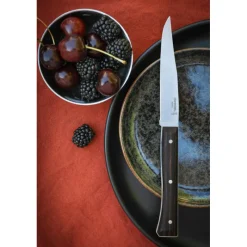 OPINEL Couverts|Coffret 4 Couteaux de Table Frêne Sombre Facette