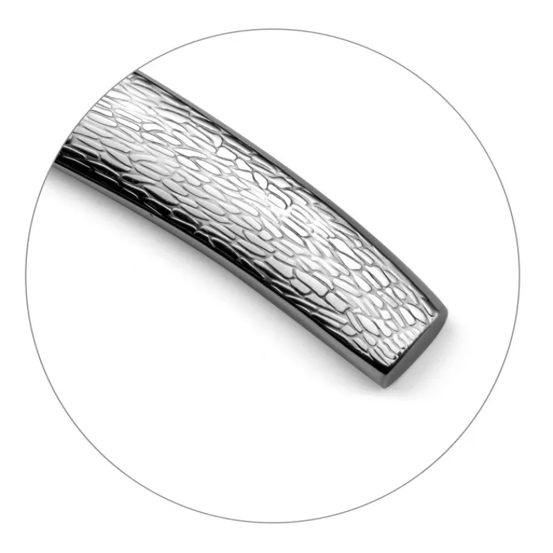 LOU LAGUIOLE Couverts|Coffret 4 Couteaux Steak Alphonse Écorce 23,5 cm