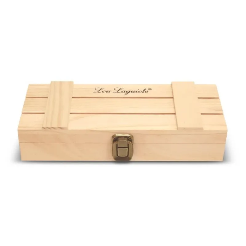LOU LAGUIOLE Couverts|Coffret 4 Couteaux Steak Alphonse Écorce 23,5 cm