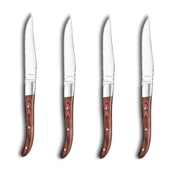 AMEFA Couverts|Coffret 4 Couteaux Steak Royal Steak Bois 22,5 cm