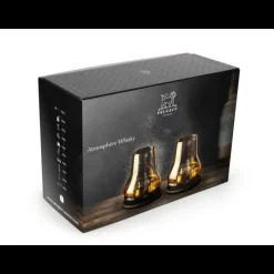 PEUGEOT Verres|Coffret 2 Verres à Whisky + 2 Socles Rafraichissants