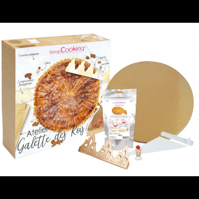 SCRAPCOOKING Préparation Pâtisserie|Décoration Gâteau|Coffret Complet Galette des Rois