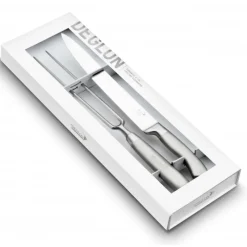 DEGLON Fourchette À Viande|Coffret Découpe Viande Couteau à Découper 22 cm et Fourchette Diapason 21 cm Oryx Déglon