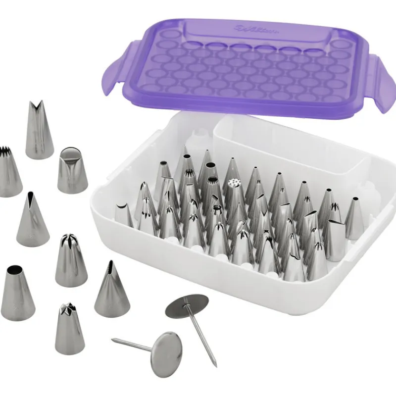 WILTON Douilles Pâtisserie|Coffret de Douilles Pâtissières 55 Pièces