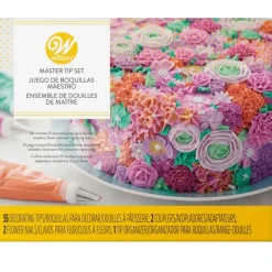 WILTON Douilles Pâtisserie|Coffret de Douilles Pâtissières 55 Pièces