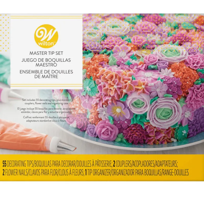 WILTON Douilles Pâtisserie|Coffret de Douilles Pâtissières 55 Pièces