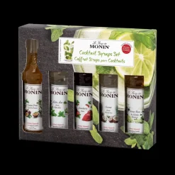 MONIN Jus, Sirops|Coffret Dégustation Sirop pour Cocktail 5 cl