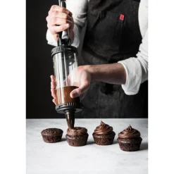 DE BUYER Ustensiles Pâtisserie|Coffret Le Tube Pro Piston à Pâtisserie + Recharges et Douilles