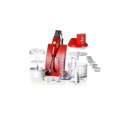 BAMIX Mixeur Plongeant|Coffret Mixeur Box - Rouge