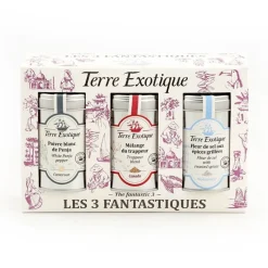 TERRE EXOTIQUE Marinade, Mélange Epices|Epices|Coffret Épices 3 Assortiments Fantastiques