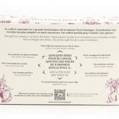 TERRE EXOTIQUE Marinade, Mélange Epices|Epices|Coffret Épices 3 Assortiments Fantastiques