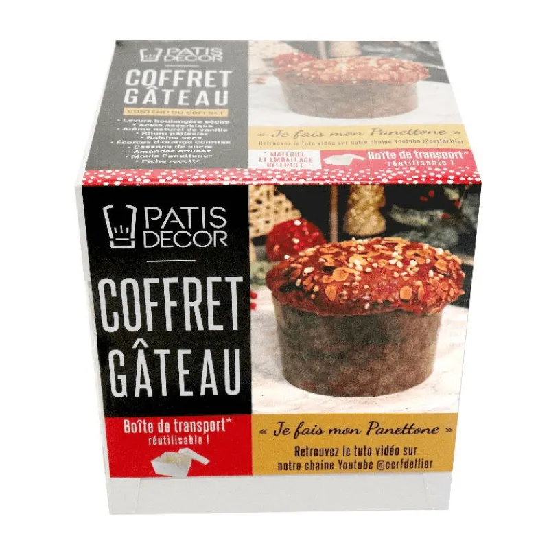 PATISDECOR Préparation Pâtisserie|Coffret Recette Panettone Patisdécor