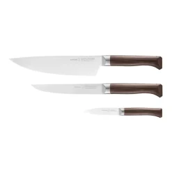 OPINEL Couteau De Chef|Couteau D'office|Coffret Trio de Couteaux de Cuisine Les Forgés 1890