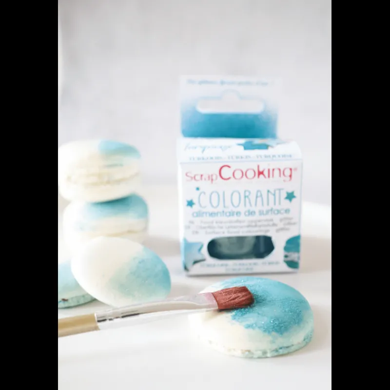 SCRAPCOOKING Colorants Alimentaires|Colorant Alimentaire de Surface Irisé Turquoise 5 g