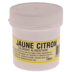 MALLARD FERRIERE Colorants Alimentaires|Colorant alimentaire Jaune Citron E102 Poudre Hydrosoluble 20g