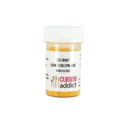 CUISINEADDICT Colorants Alimentaires|Colorant alimentaire Jaune Curcuma E100 5g Poudre Hydrosoluble
