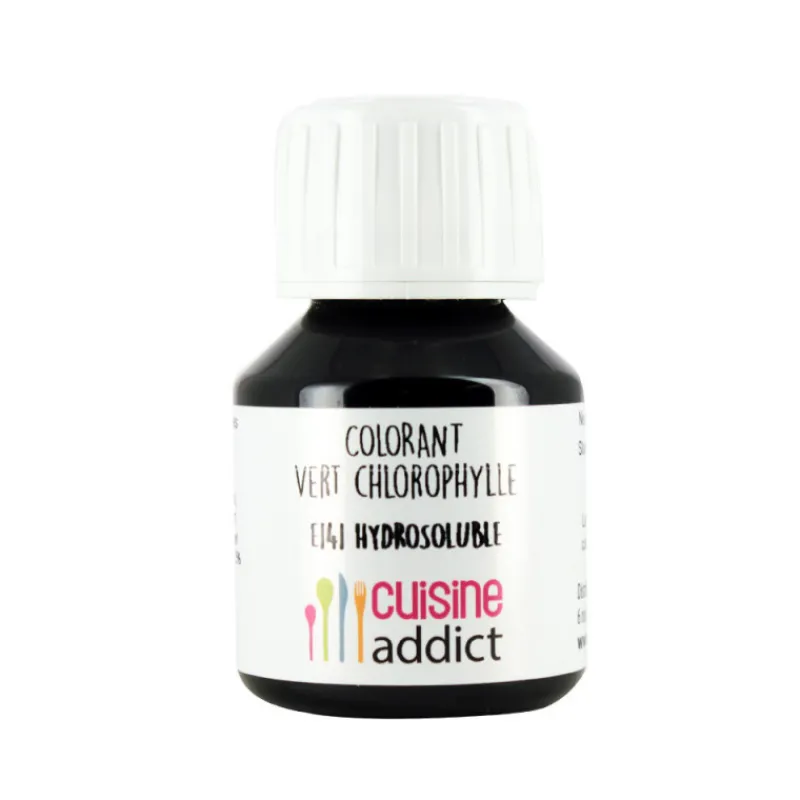 CUISINEADDICT Colorants Alimentaires|Colorant Alimentaire Naturel Vert Chlorophylle E141 Liquide 58 ml
