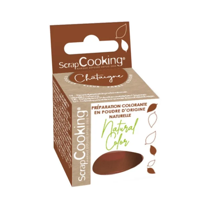 SCRAPCOOKING Colorants Alimentaires|Colorant Alimentaire Naturel en Poudre Marron 10g