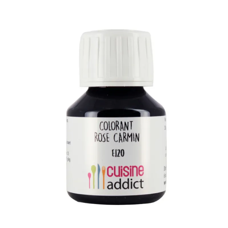 CUISINEADDICT Colorants Alimentaires|Colorant Alimentaire Naturel Rose E120 Liquide 58 ml