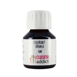 CUISINEADDICT Colorants Alimentaires|Colorant Alimentaire Orange E110 Liquide 58 ml