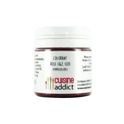 CUISINEADDICT Colorants Alimentaires|Colorant alimentaire Rose E162/E120 Poudre Hydrosoluble 25 g
