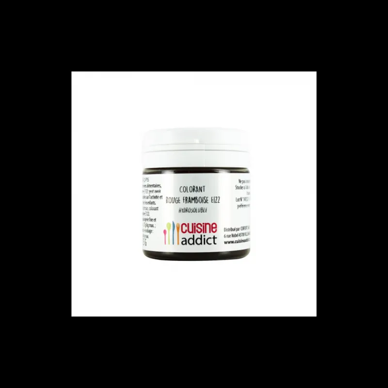 CUISINEADDICT Colorants Alimentaires|Colorant alimentaire Rouge Framboise E122 25g Poudre Hydrosoluble
