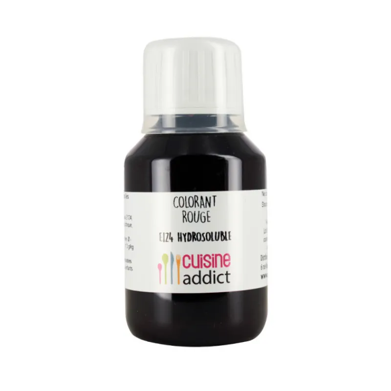 CUISINEADDICT Colorants Alimentaires|Colorant alimentaire Rouge Fraise E124 Liquide 115 ml