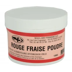 MALLARD FERRIERE Colorants Alimentaires|Colorant alimentaire Rouge Fraise E129 Poudre Hydrosoluble 50g