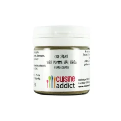 CUISINEADDICT Colorants Alimentaires|Colorant alimentaire Vert Pomme E141/E160A Poudre Hydrosoluble 25 g