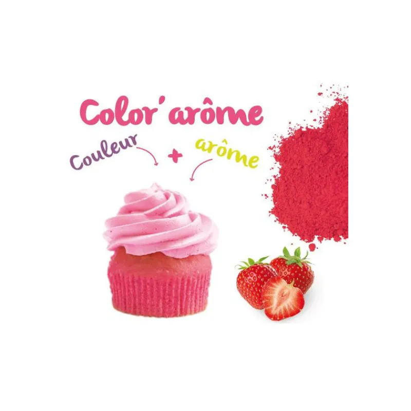 SCRAPCOOKING Arômes Alimentaires|Color'Arôme Rose / Fraise 10g