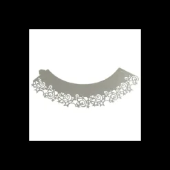 PME Décoration Gâteau|Moules En Papier|Contour Cupcakes Etoile Argenté (x12)