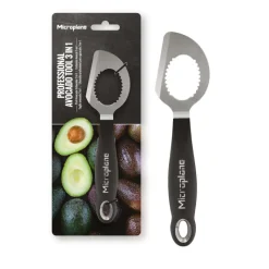 MICROPLANE Coupe Légumes|Coupe Avocat 3 en 1 Specialty Noir