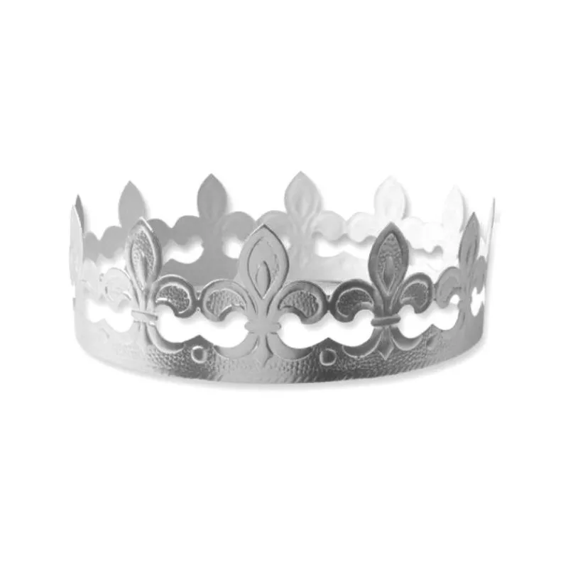 CUISINEADDICT Décoration Gâteau|Couronne de Roi Argent x100