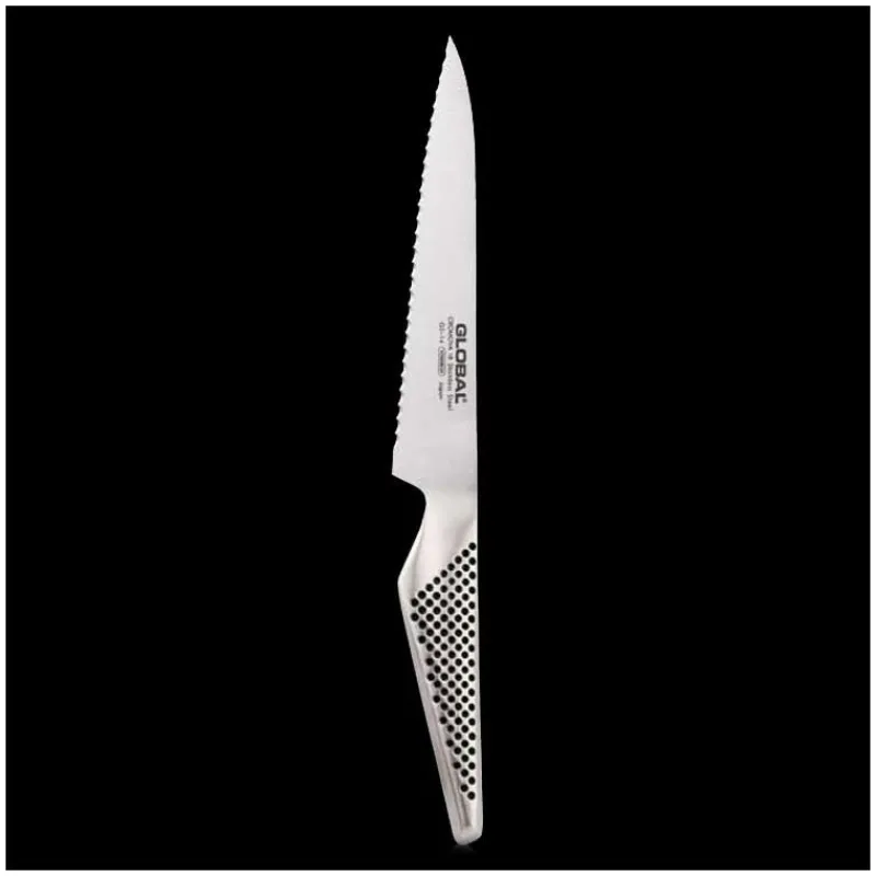 GLOBAL Couteau Japonais|Couteau à lame crantée GS14 150 mm